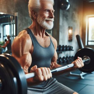 fit elderly man