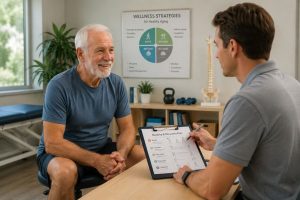 wellness consultation with an older adult